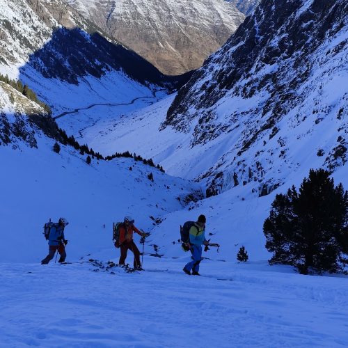 Pico Bataillence con esquís