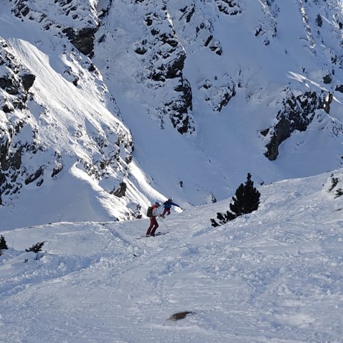 Pico Bataillence con esquís