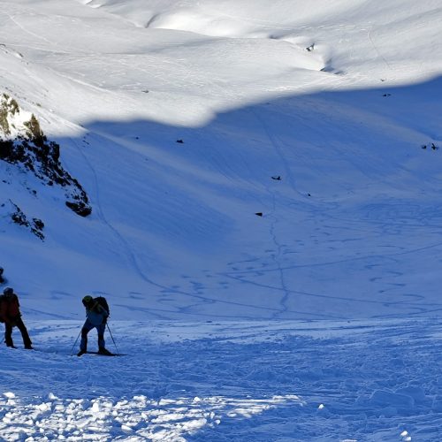 Pico Bataillence con esquís